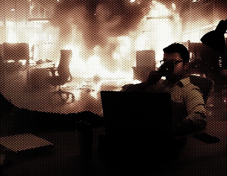 man riding a bicycle