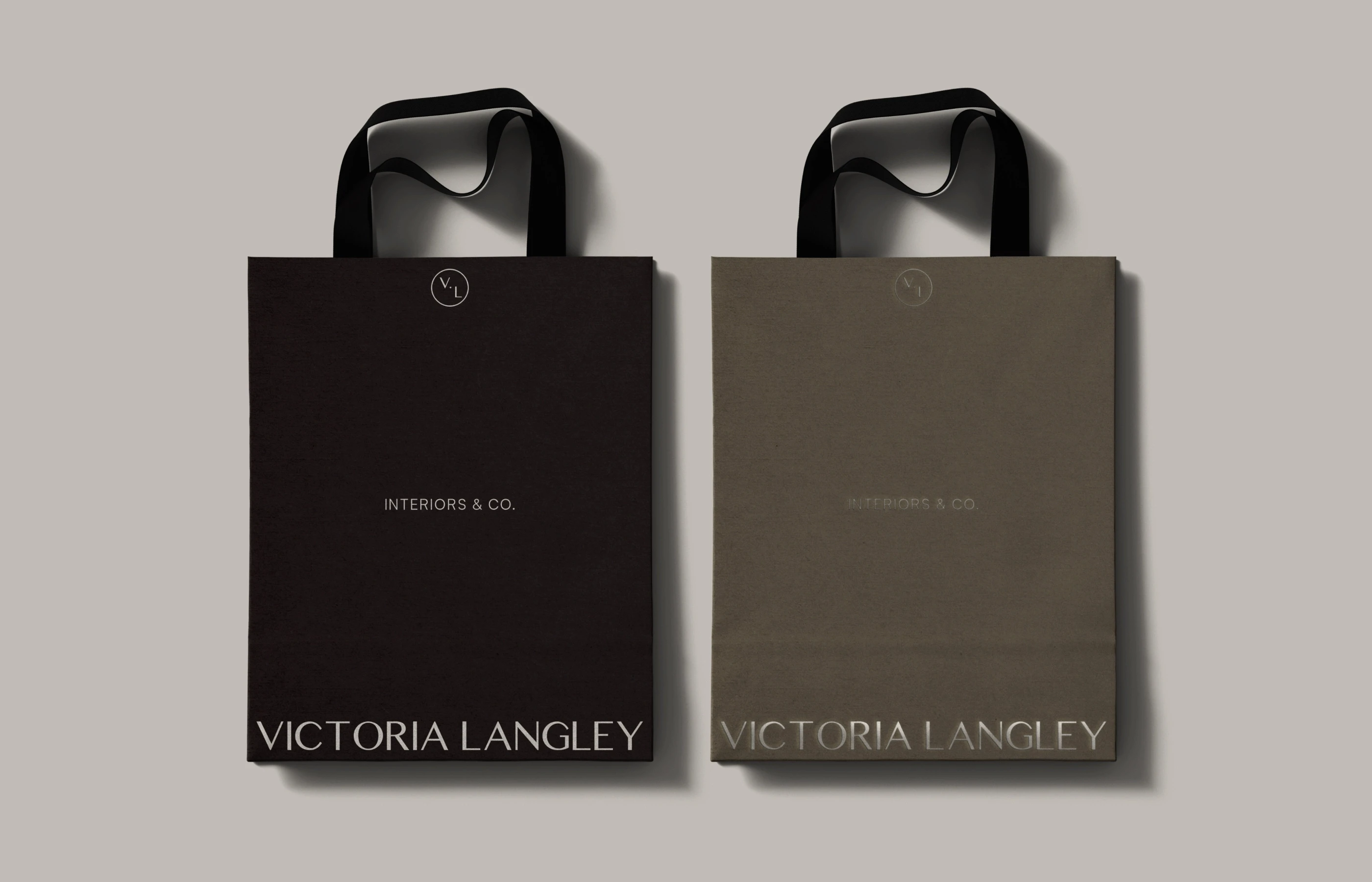 Paper Tote Bag Design for an interior designer