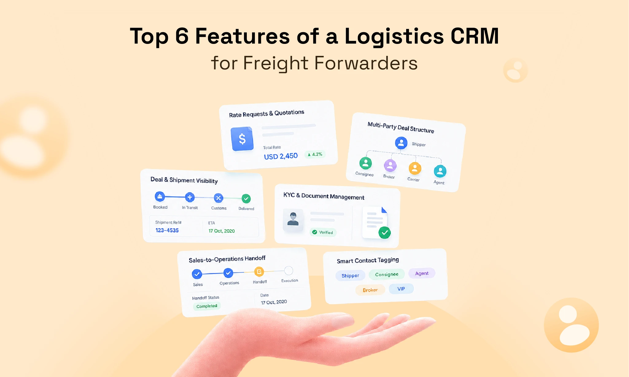 Top 6 Features of a Logistics CRM for Freight Forwarders