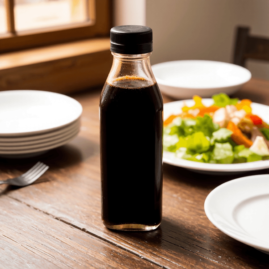 product photography of a bottle of soy sauce