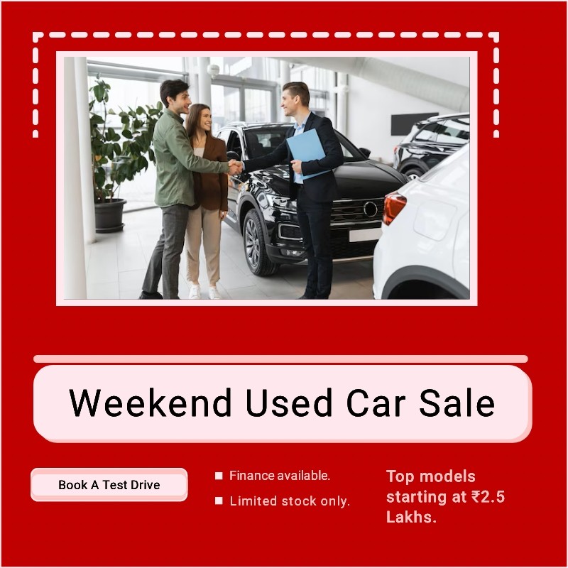 Car banner for used car sale