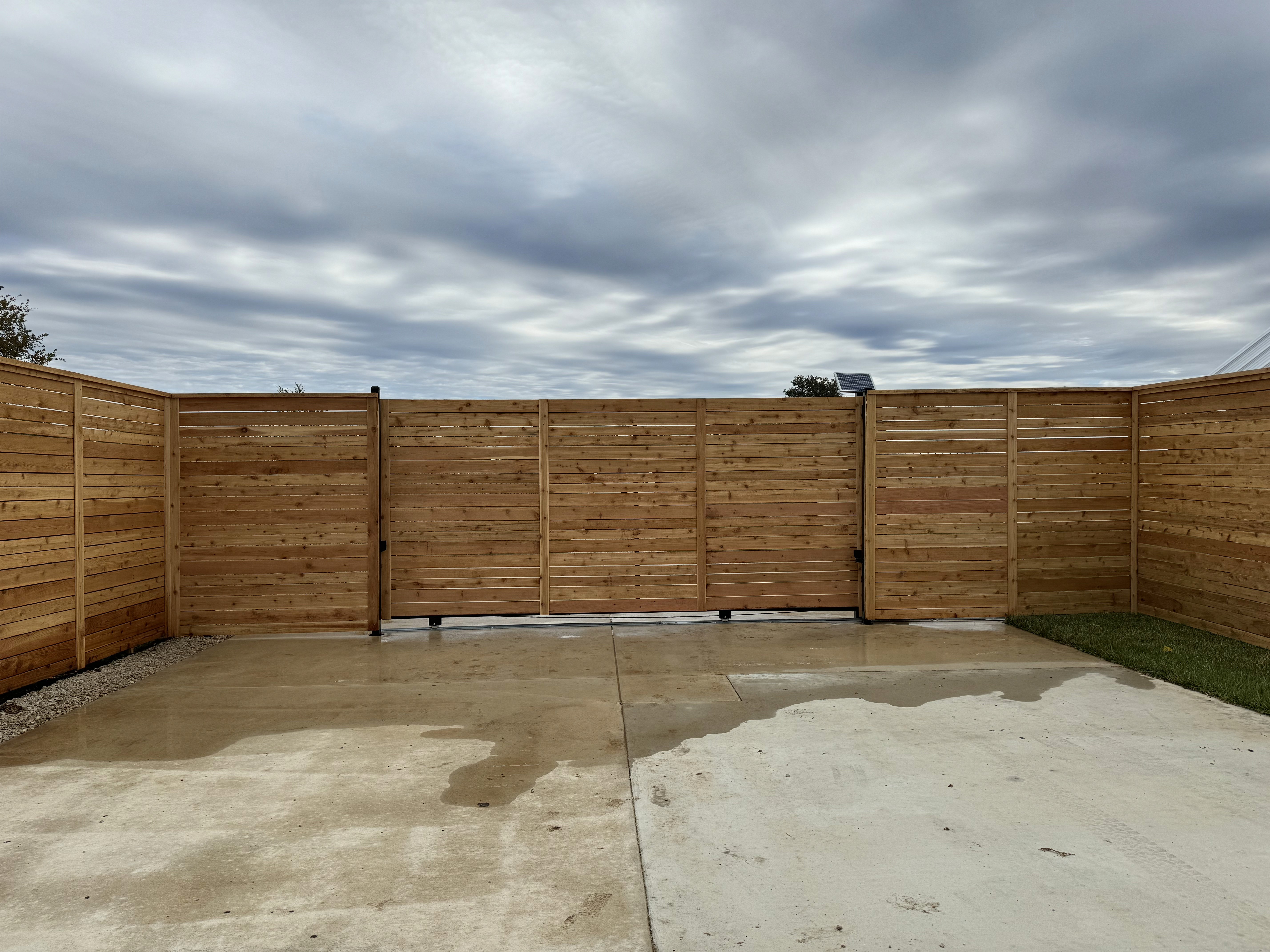 Automatic gate project by CG Fence & Services LLC