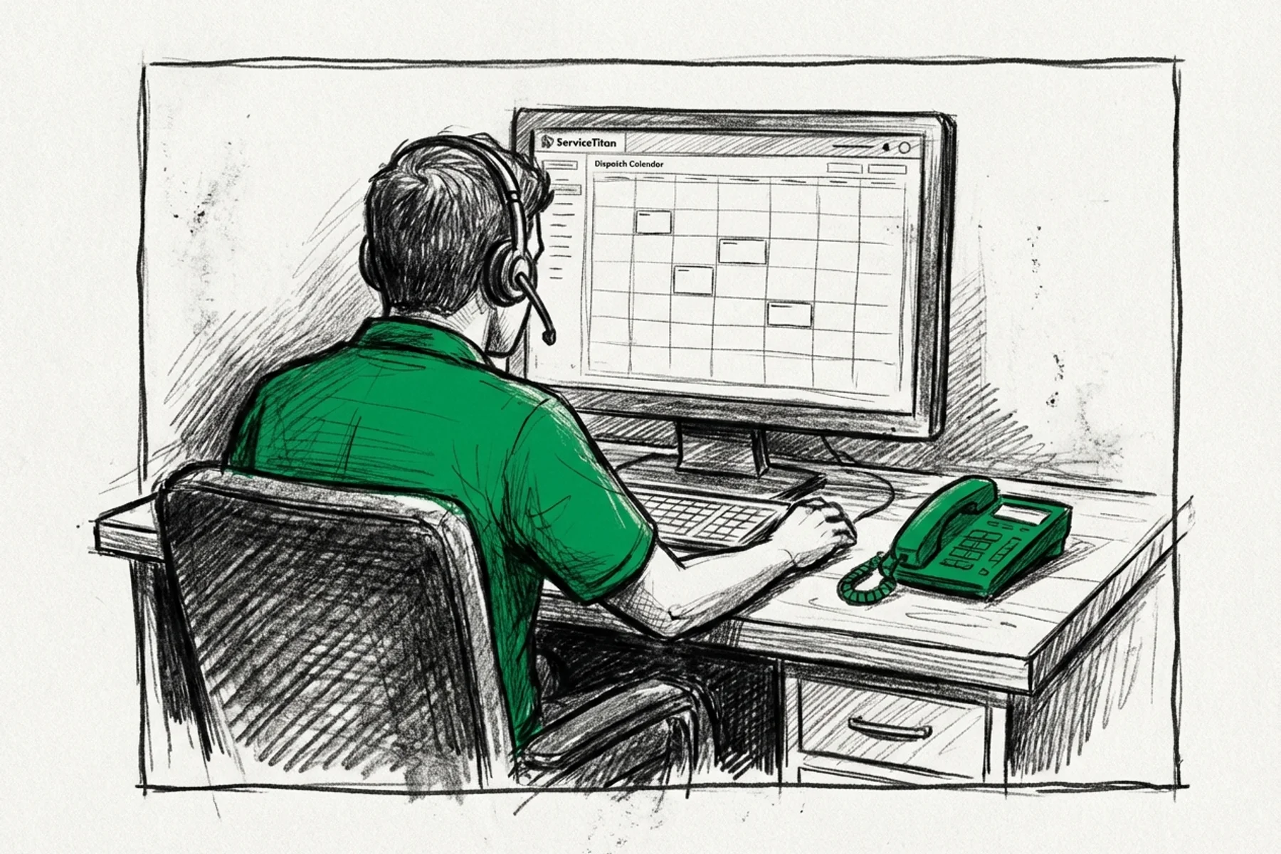 ServiceTitan Dispatch Board Gaps? Your CSRs Are the Problem | Blog Thumbnail | Tradesly AI Insights