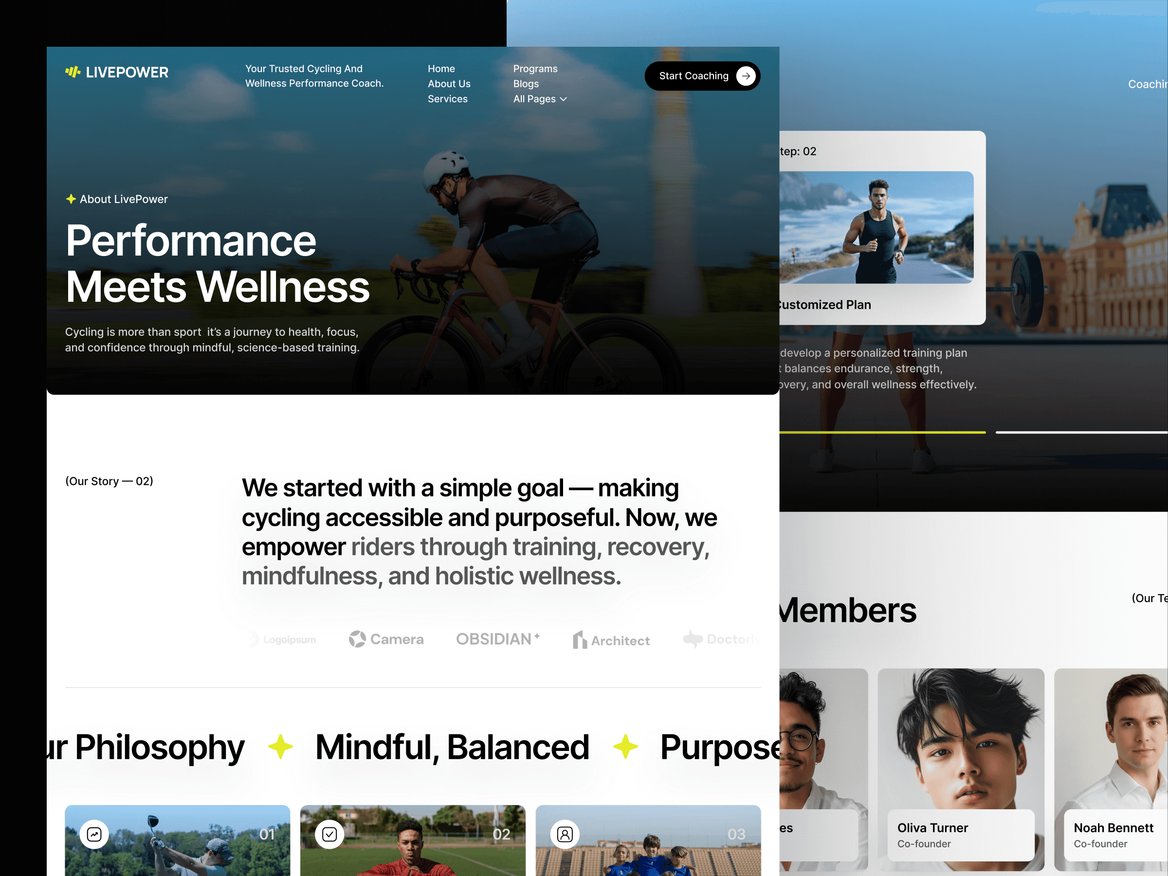 framer cafe template