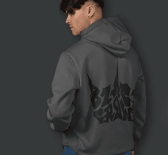 Maquette et essais Hoodie Black Crown