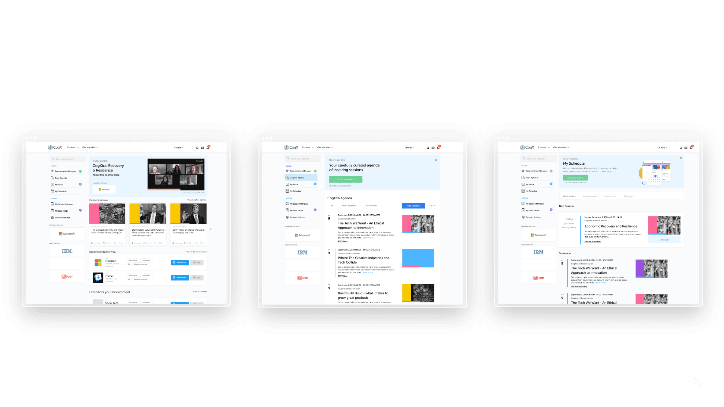 Initial wireframes