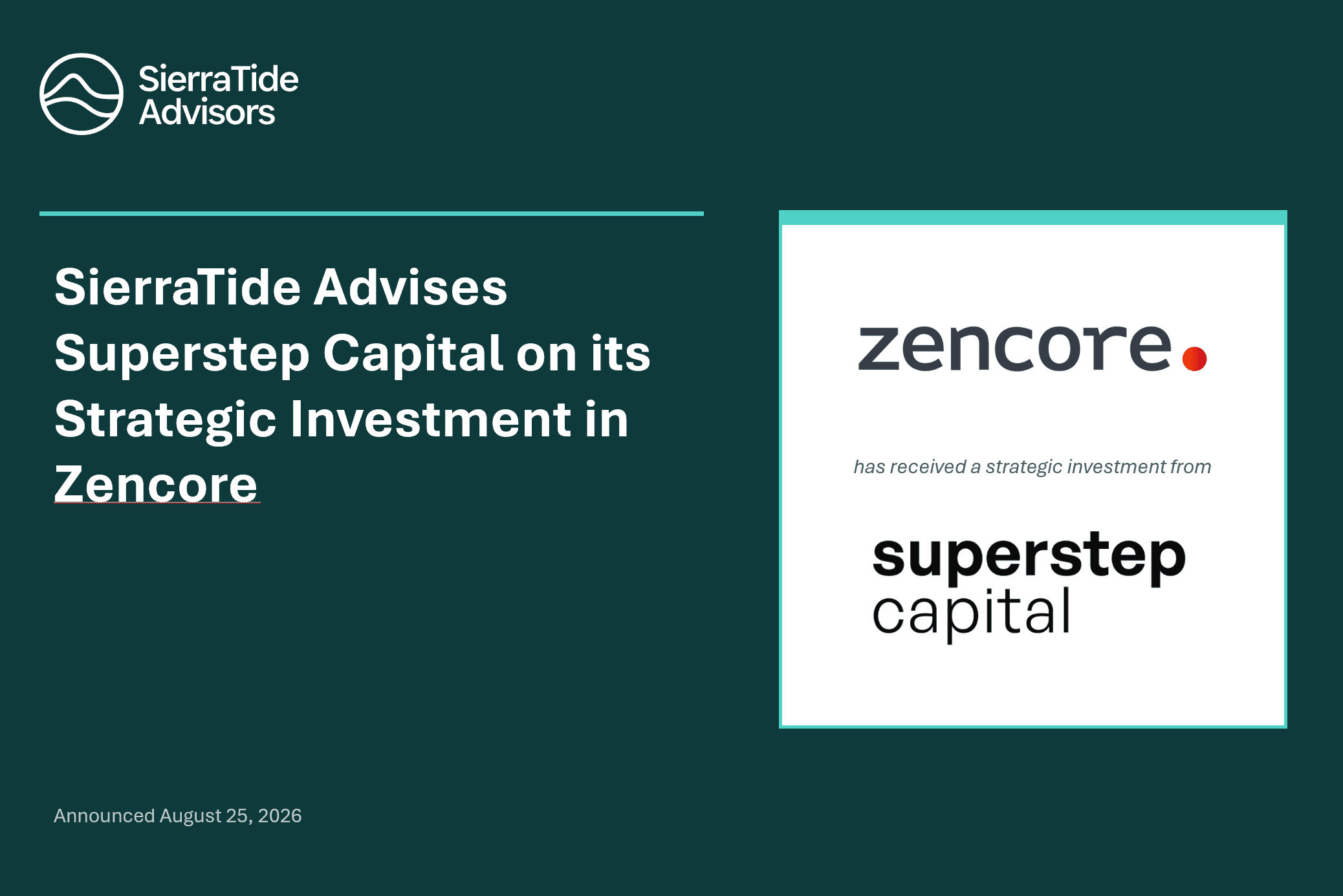 Superstep Capital invests in Zencore
