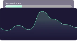 A graph showing uptime data fluctuating