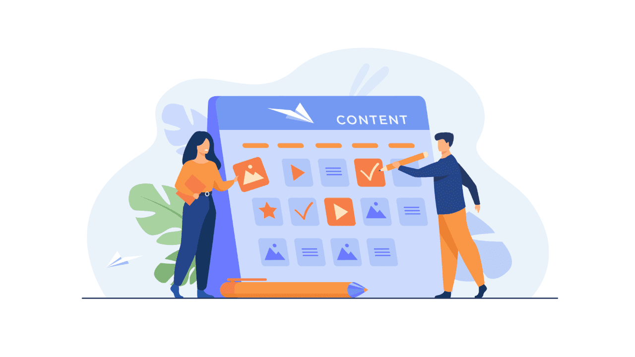 planning campaign for social media isolated flat illustration