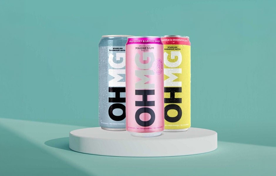 OHMG brand drink in cans