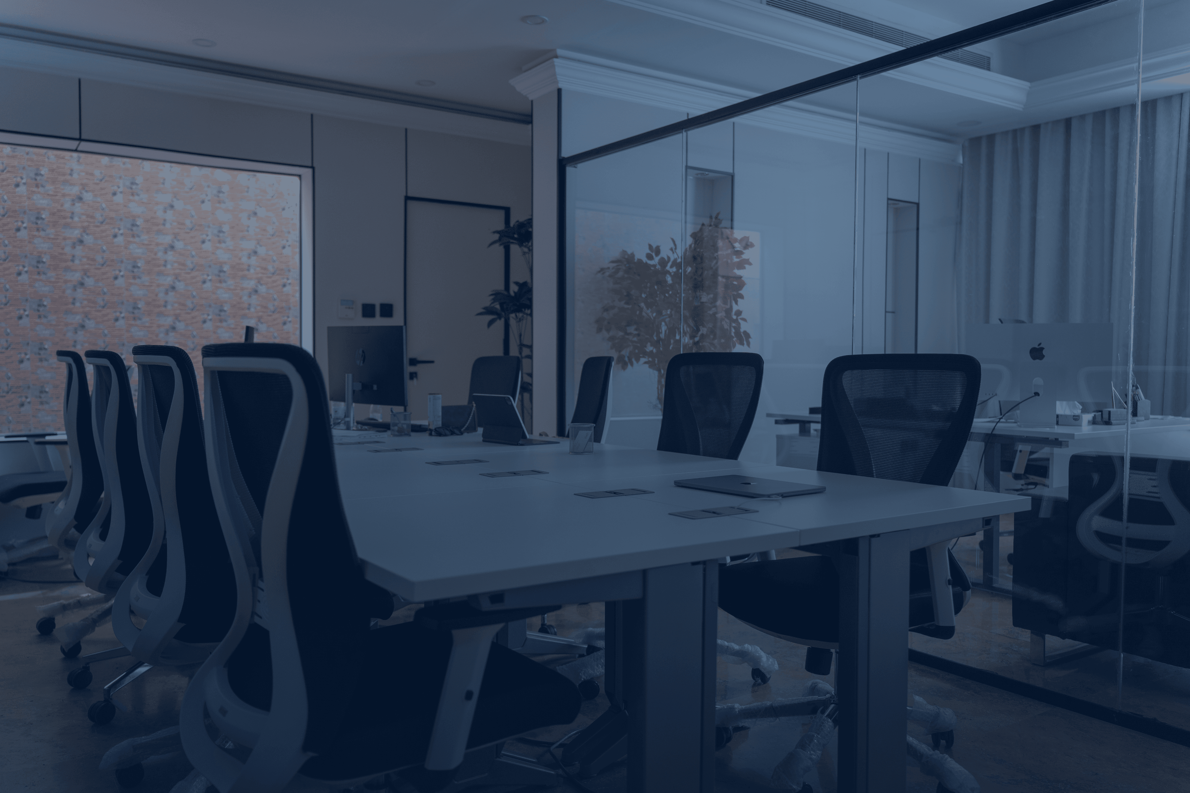 12 Stages homepage with office background