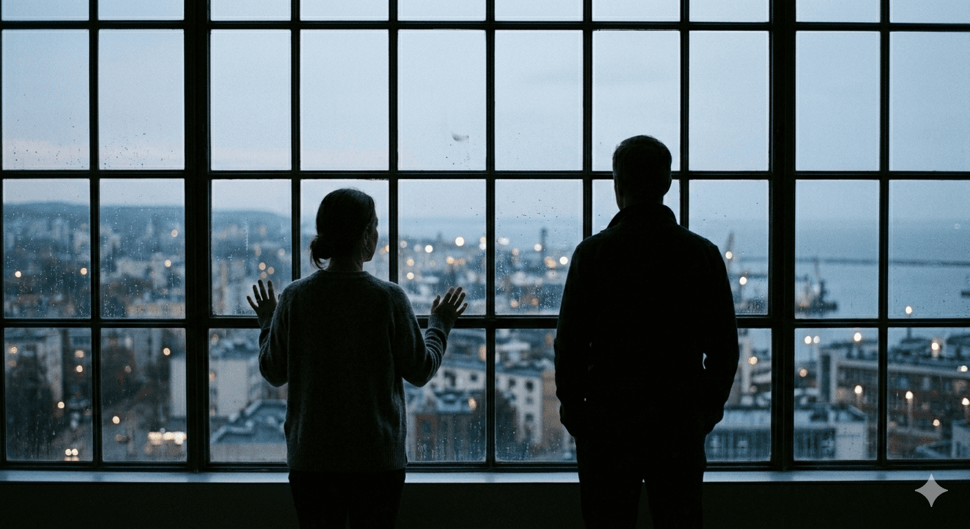 Man and woman silhouettes representing biological differences in metabolism and weight loss response