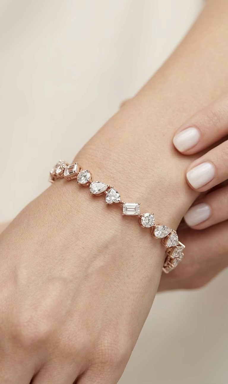 Bague Éternité — Or Blanc 18K vue 1