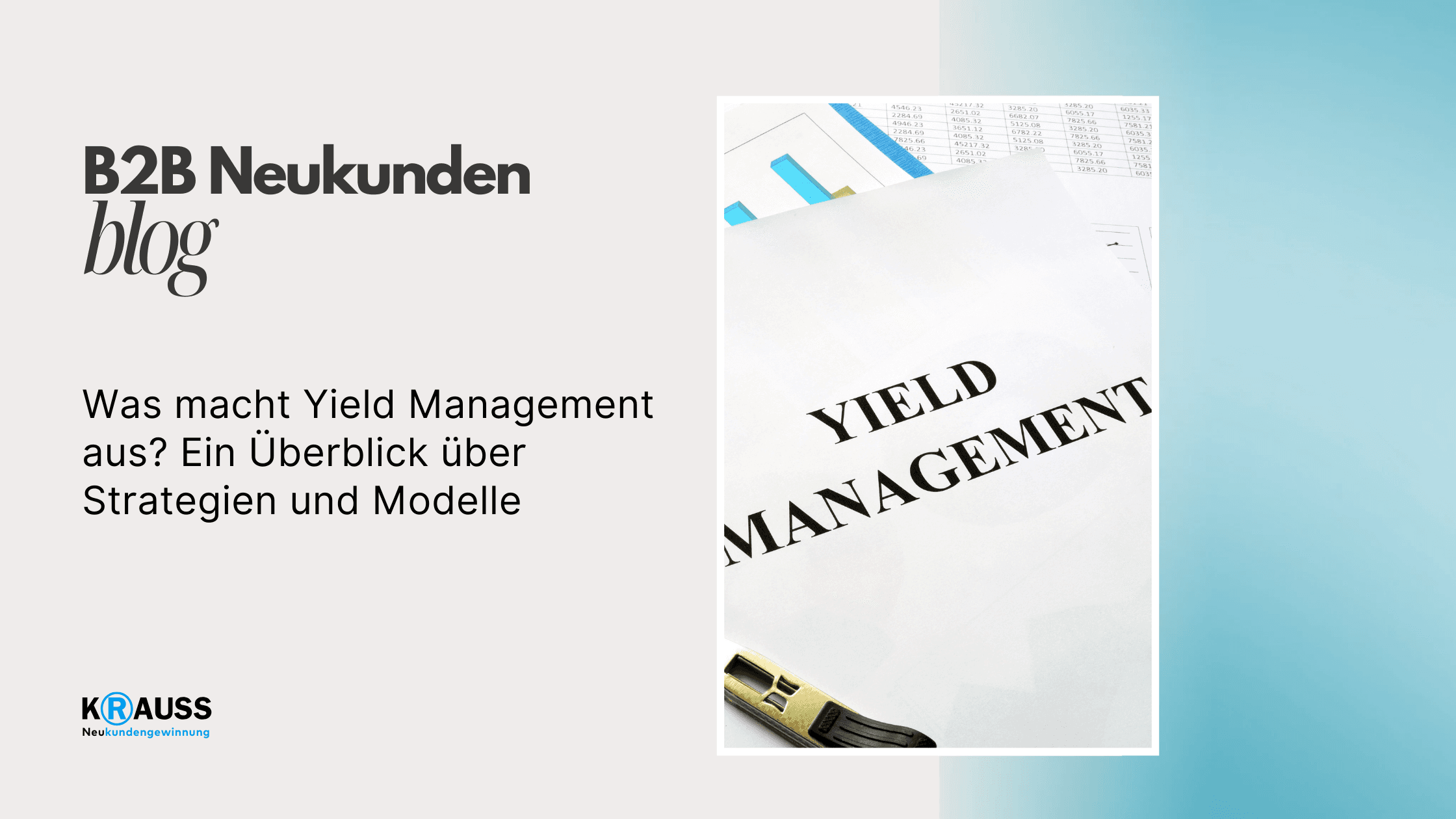 Was macht Yield Management aus? Ein Überblick über Strategien und Modelle