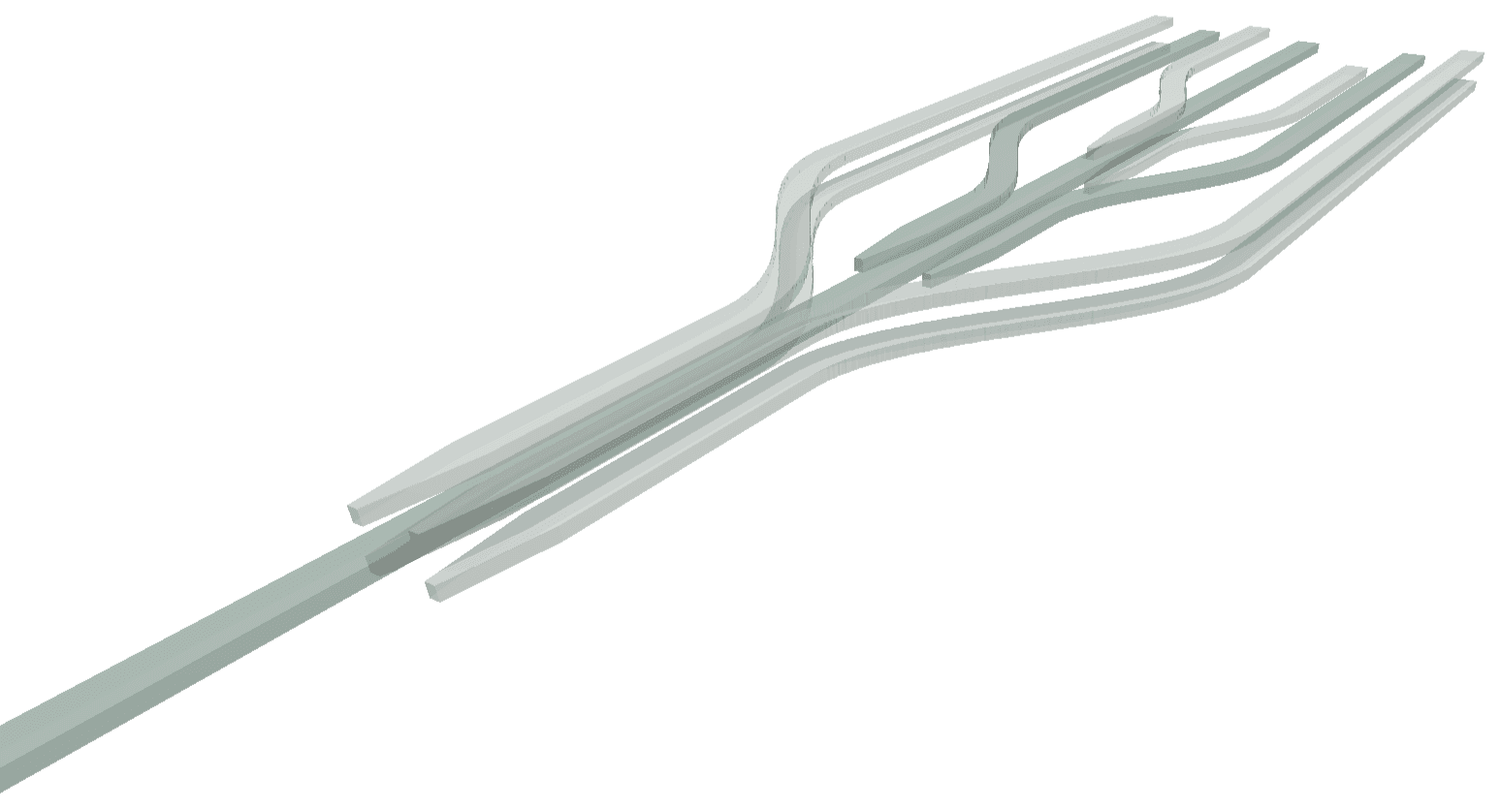 A sketch drawing of photonic commuication waves