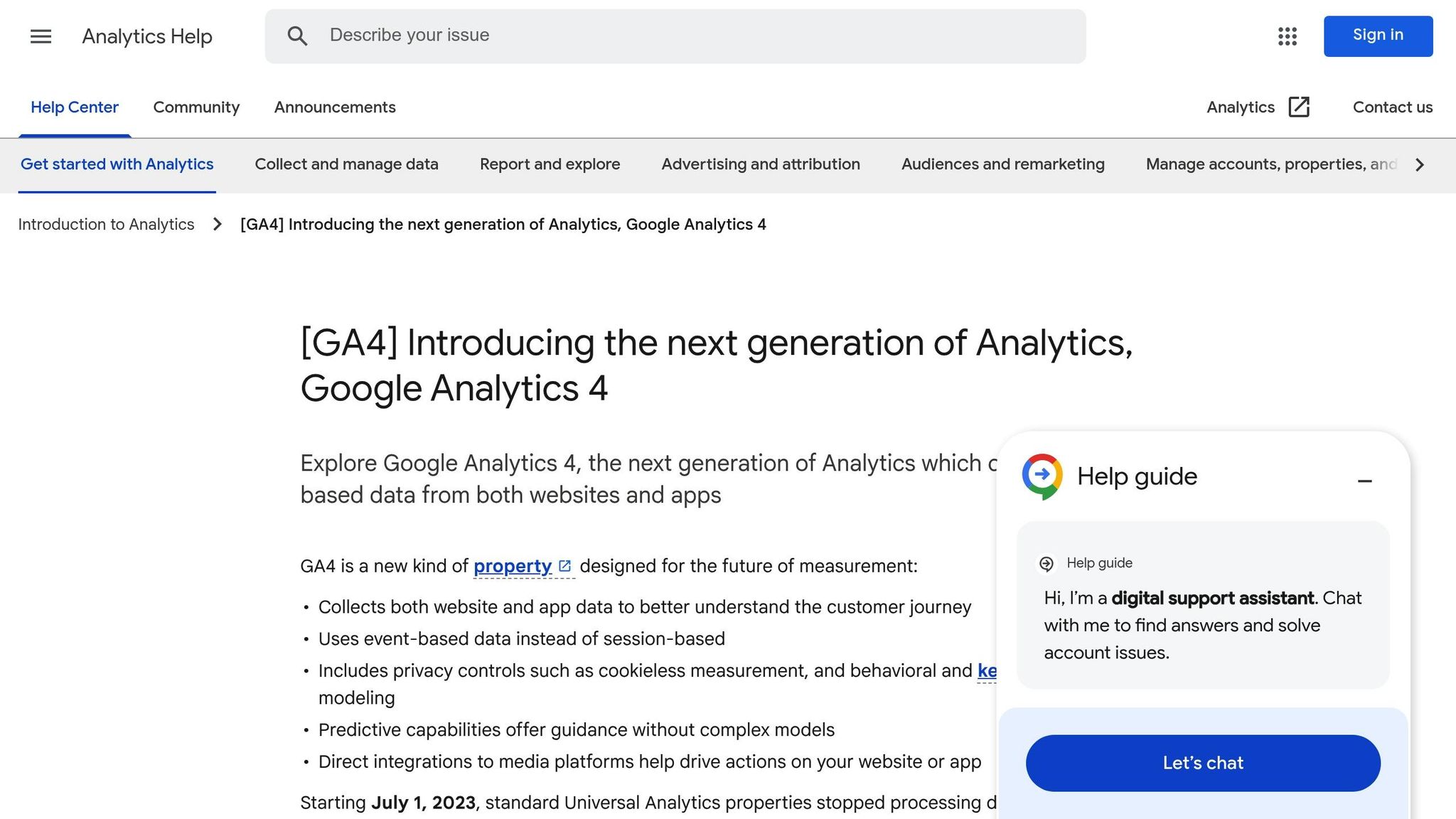 Google Analytics 4