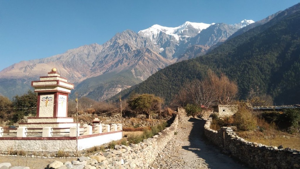 a view of a city and mountains from a distance