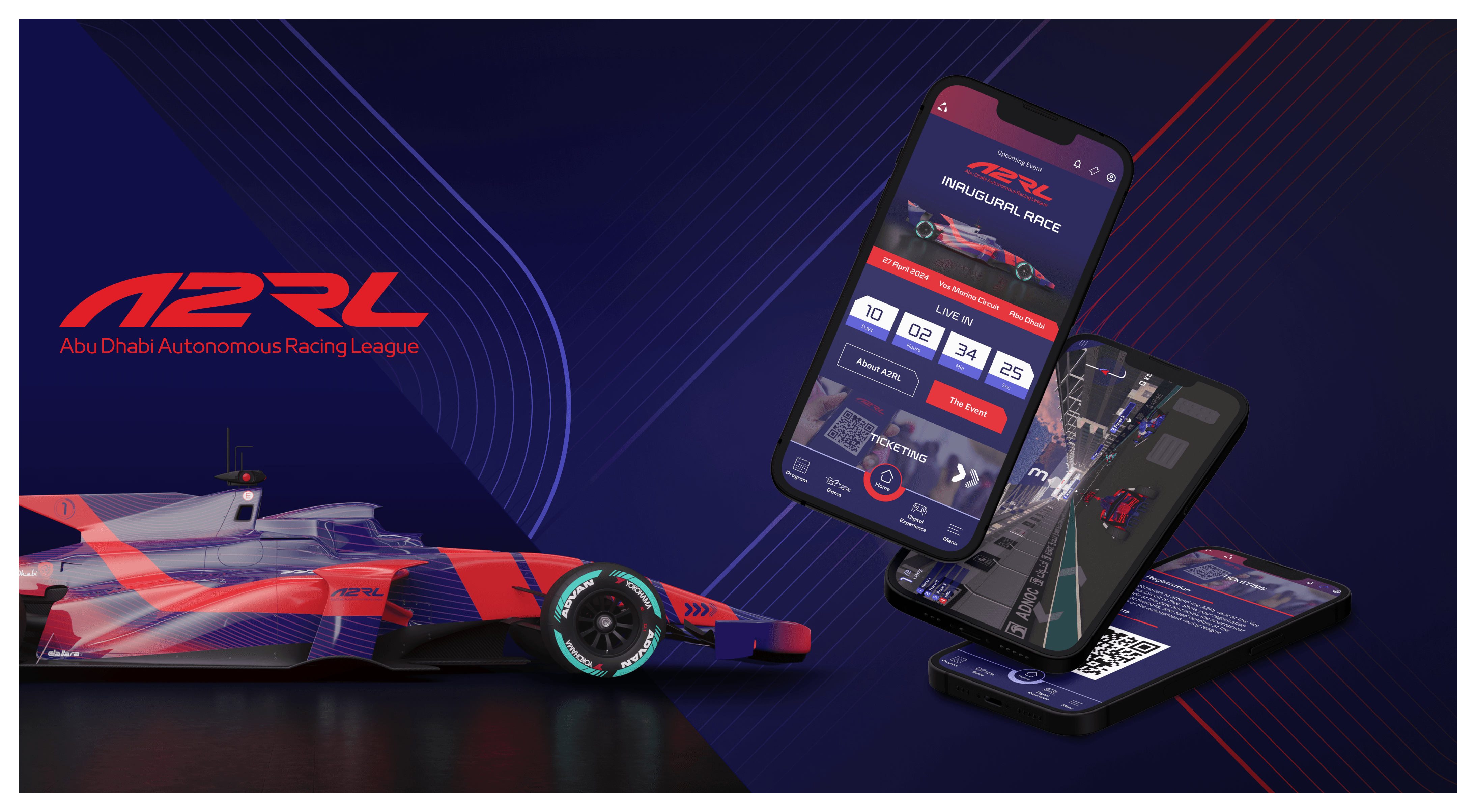 Interactive Gaming App for A2RL Experience Header Image