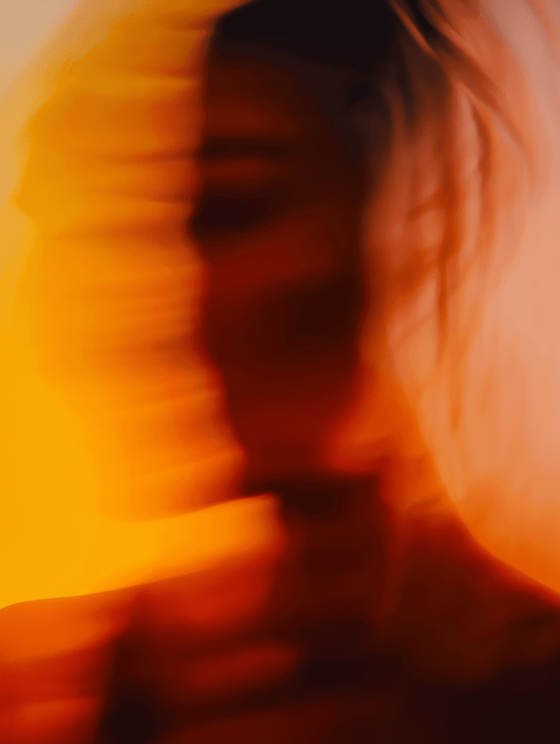 a close up of a fire with a blurry background