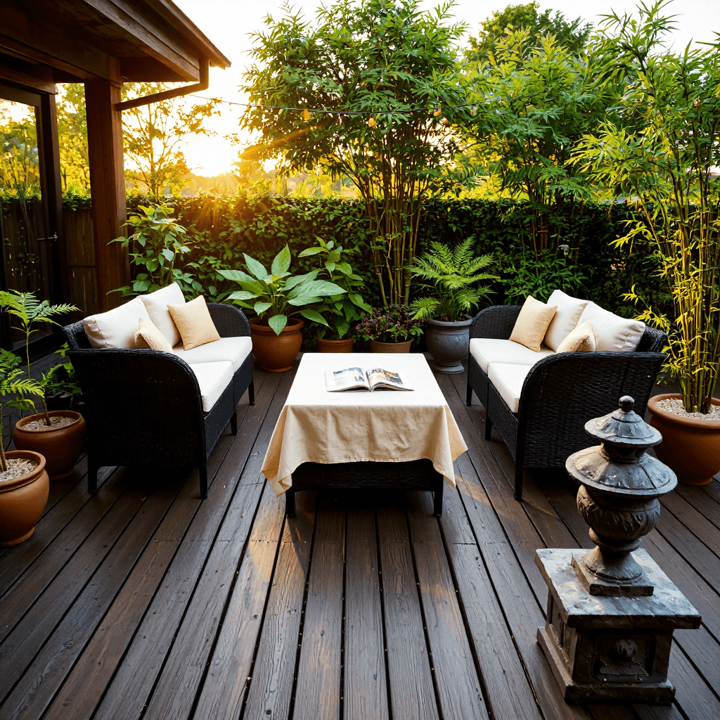 product photography of Outdoor patio furniture set