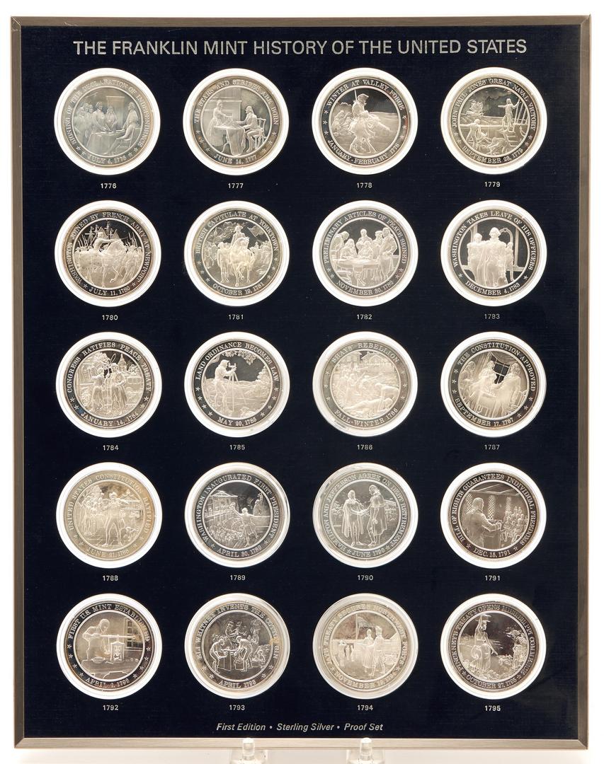 Commemorative sterling silver rounds and bars from private mints.