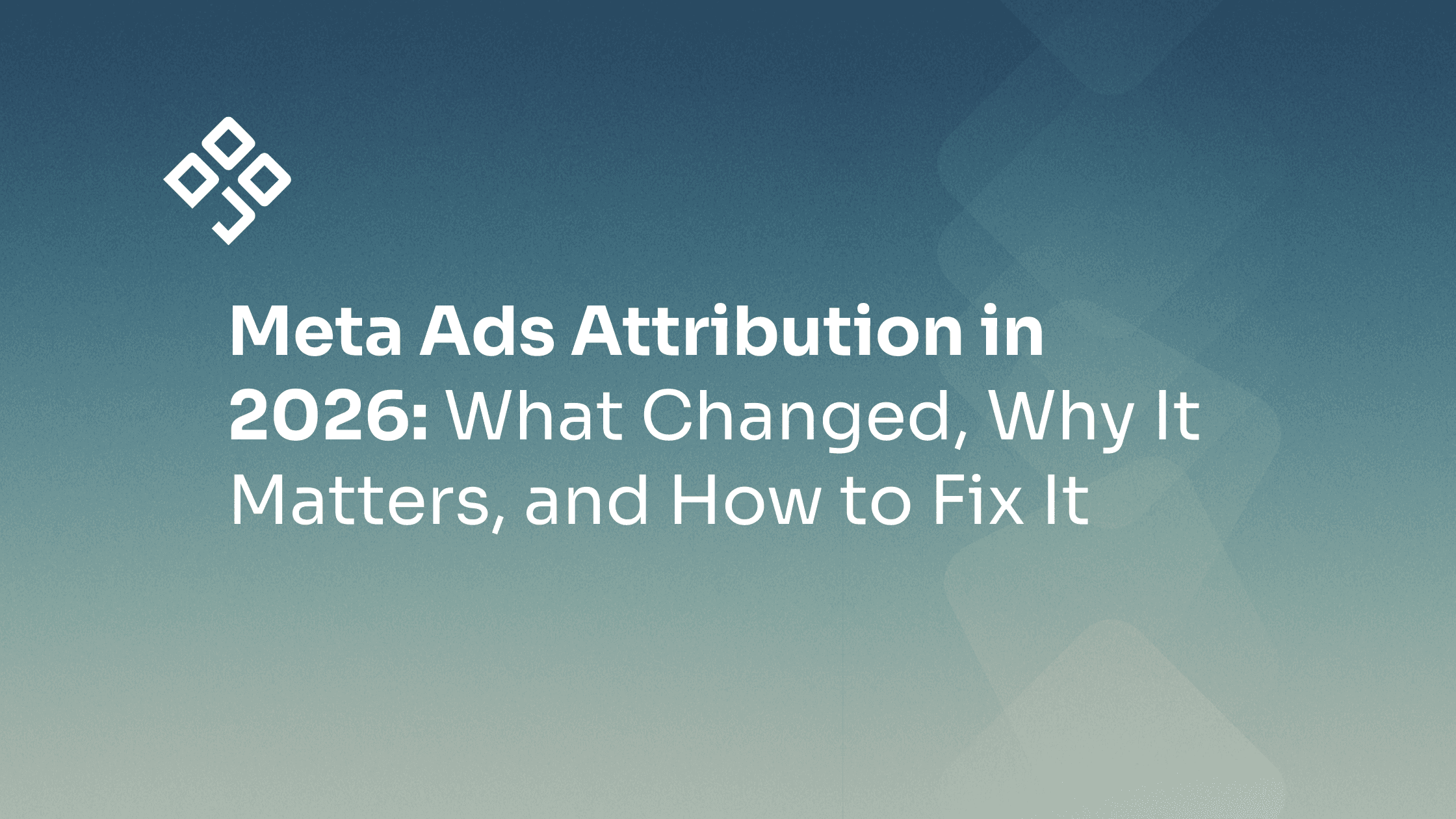 Meta ads attribution breakdown diagram showing iOS privacy impact and Conversions API fix for Facebook advertising measurement in 2026