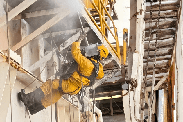 Hydroblasting- Under Drill Floor