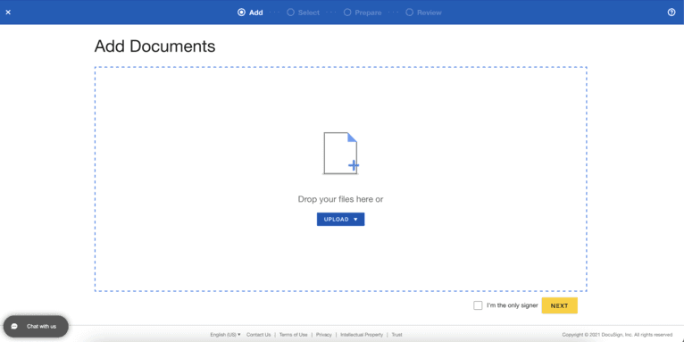 DocuSign Dashboard