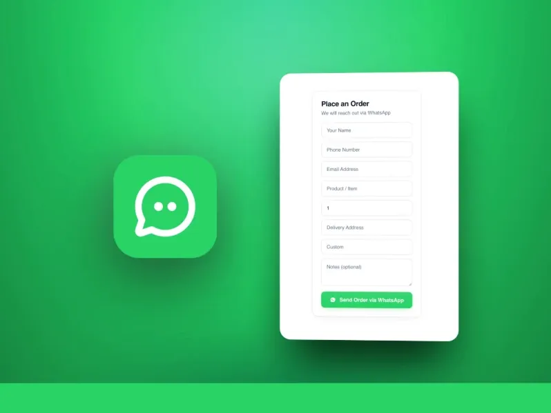 WhatsApp Order Form