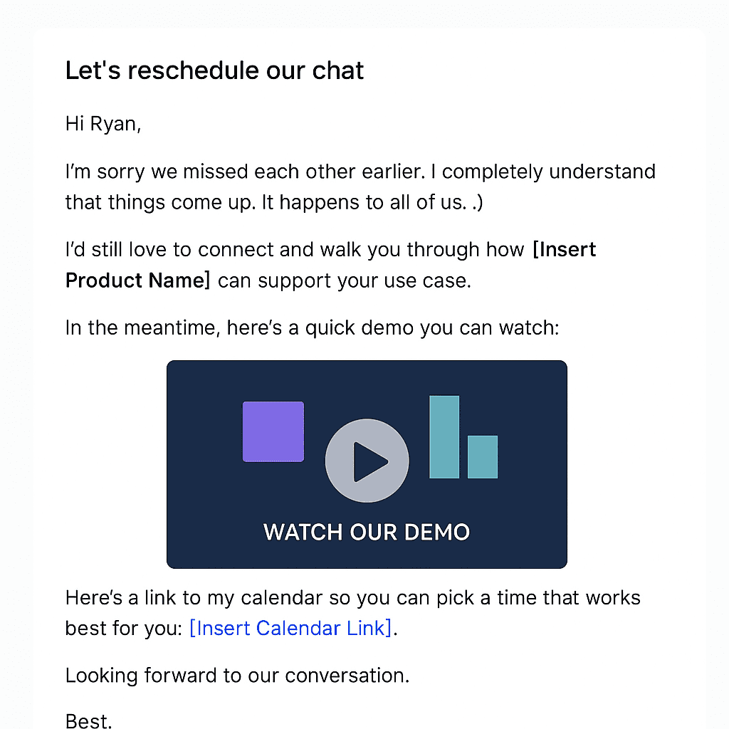 Keep the email copy short; format it properly
