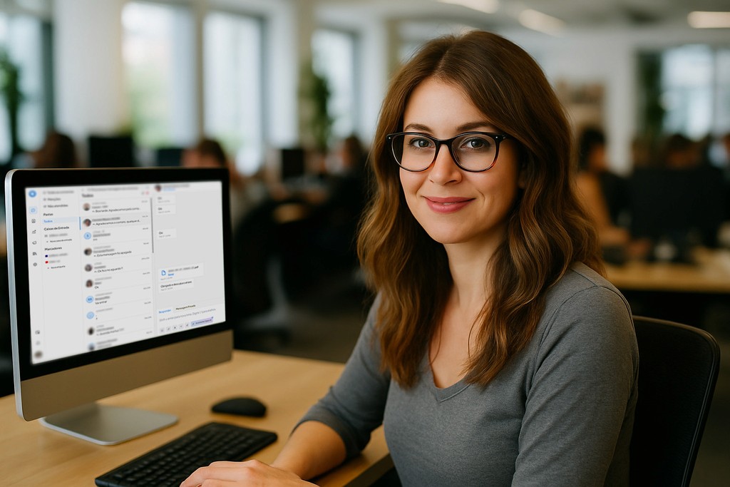 Woman working