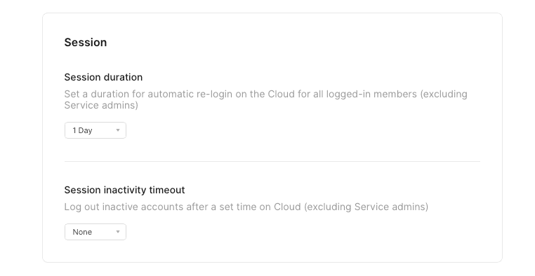 {'_type': 'localeString', 'en': 'Session section in ProtoPie Enterprise Organization Settings '}