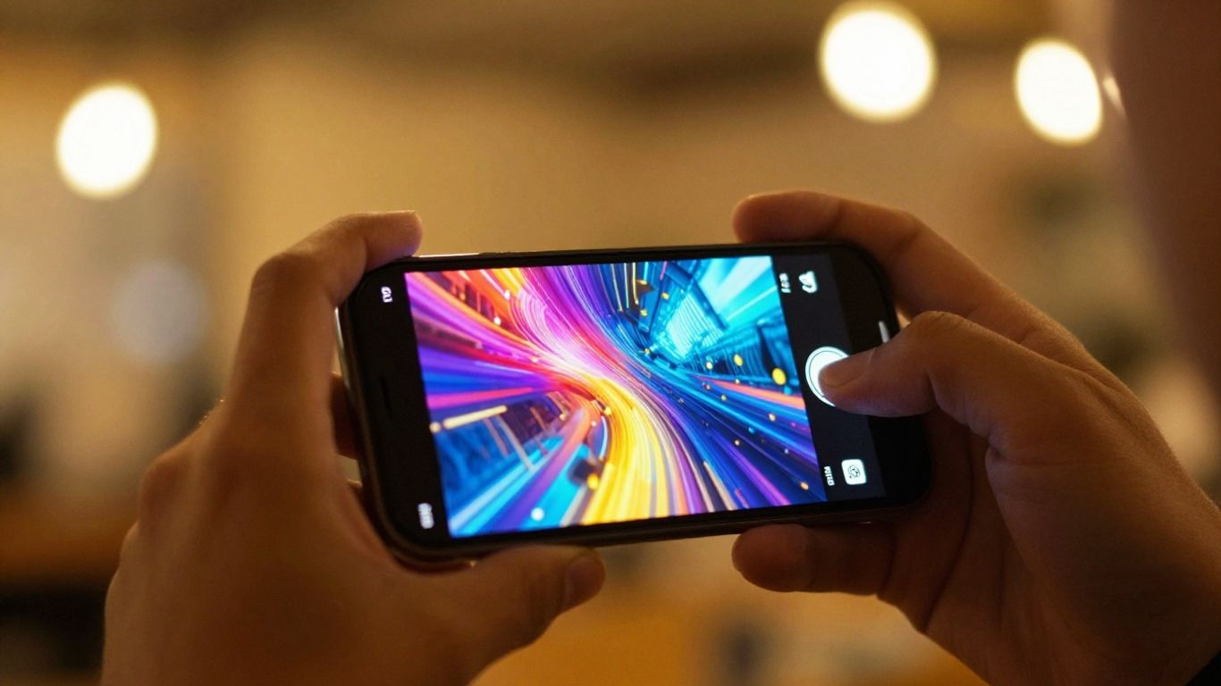 Digital marketing campaign success visualized on a smartphone screen.