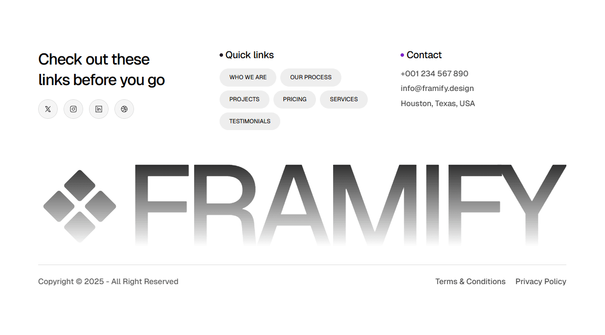 Framer Footer Component