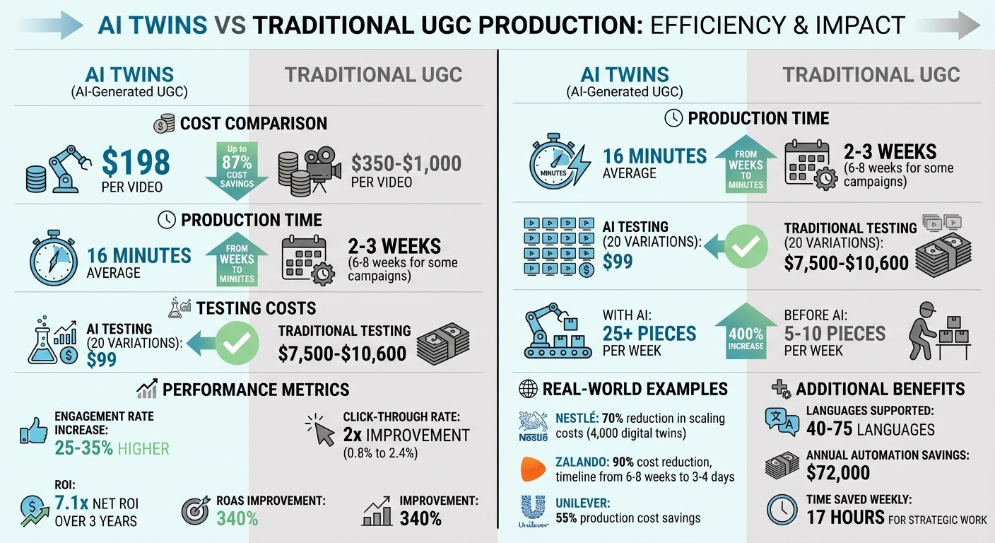 AI Twins vs Traditional UGC: Cost Savings and Performance Comparison