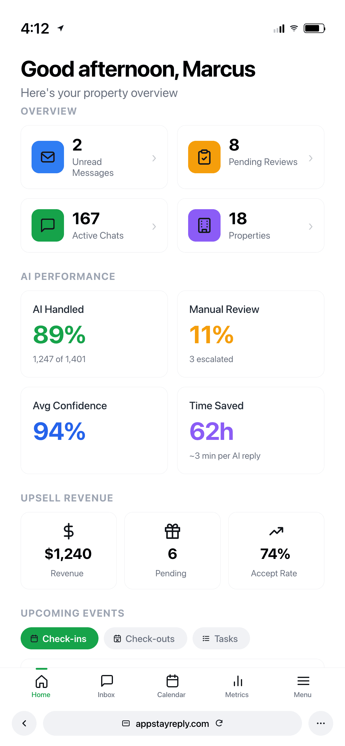 Dashboard desktop