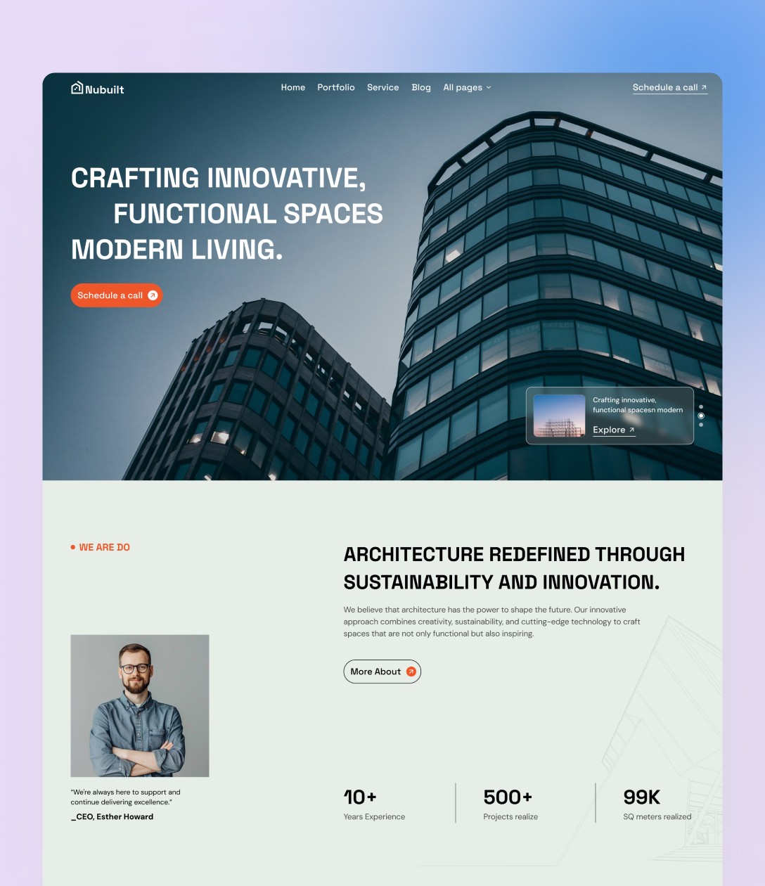 nubuilt framer  architecture agency