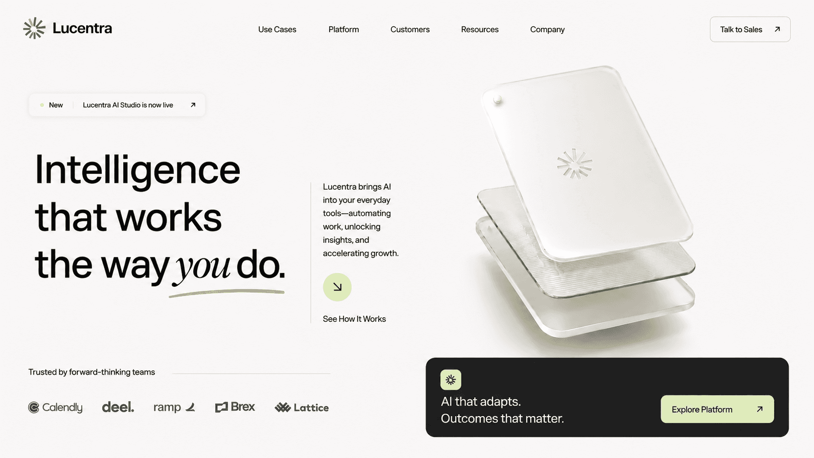 lucentra-saas landing page