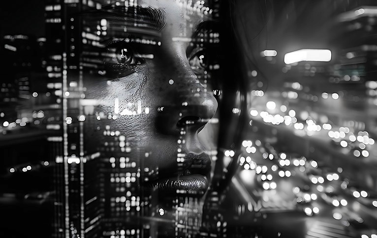 Two colleagues collaborating over paperwork at an office desk, with plants in the background.