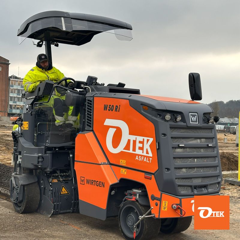 orange asfaltfræser