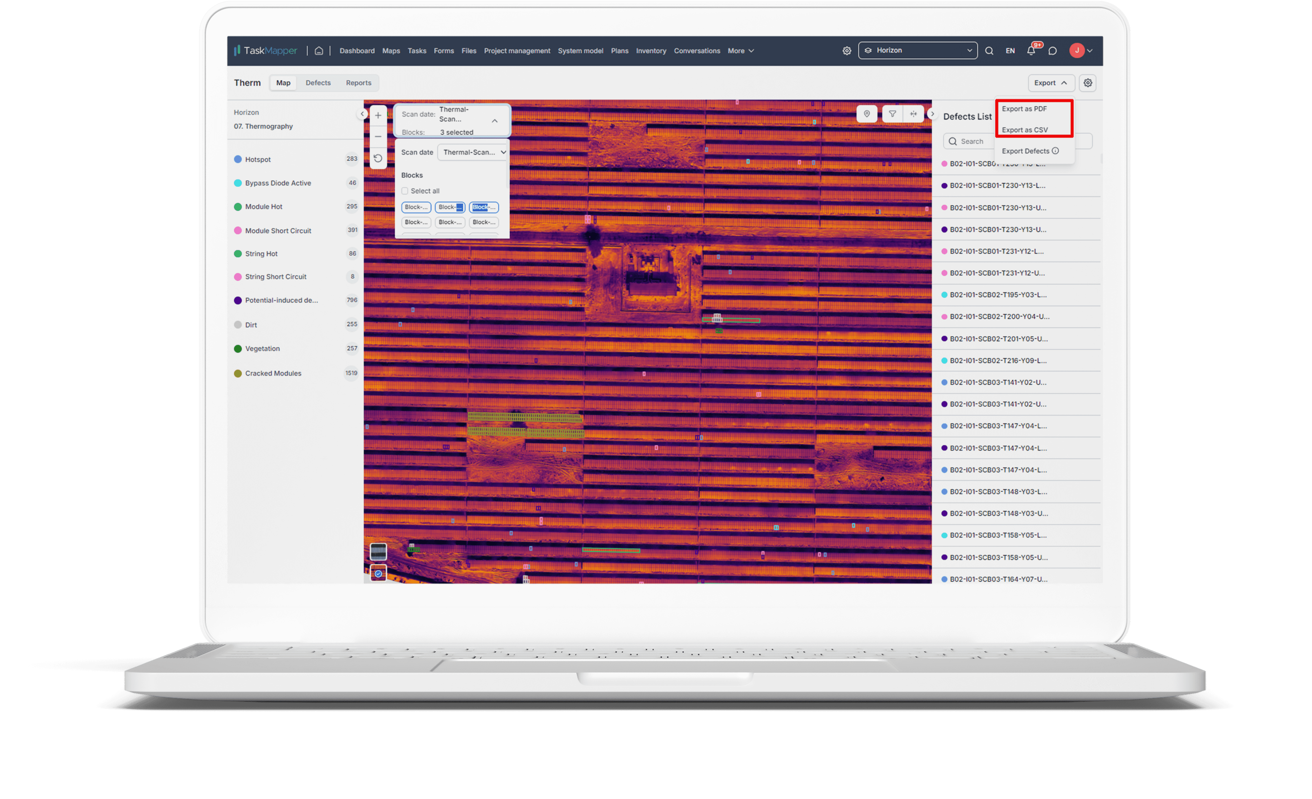 TaskMapper: Easily filter, export, and share site defect reports