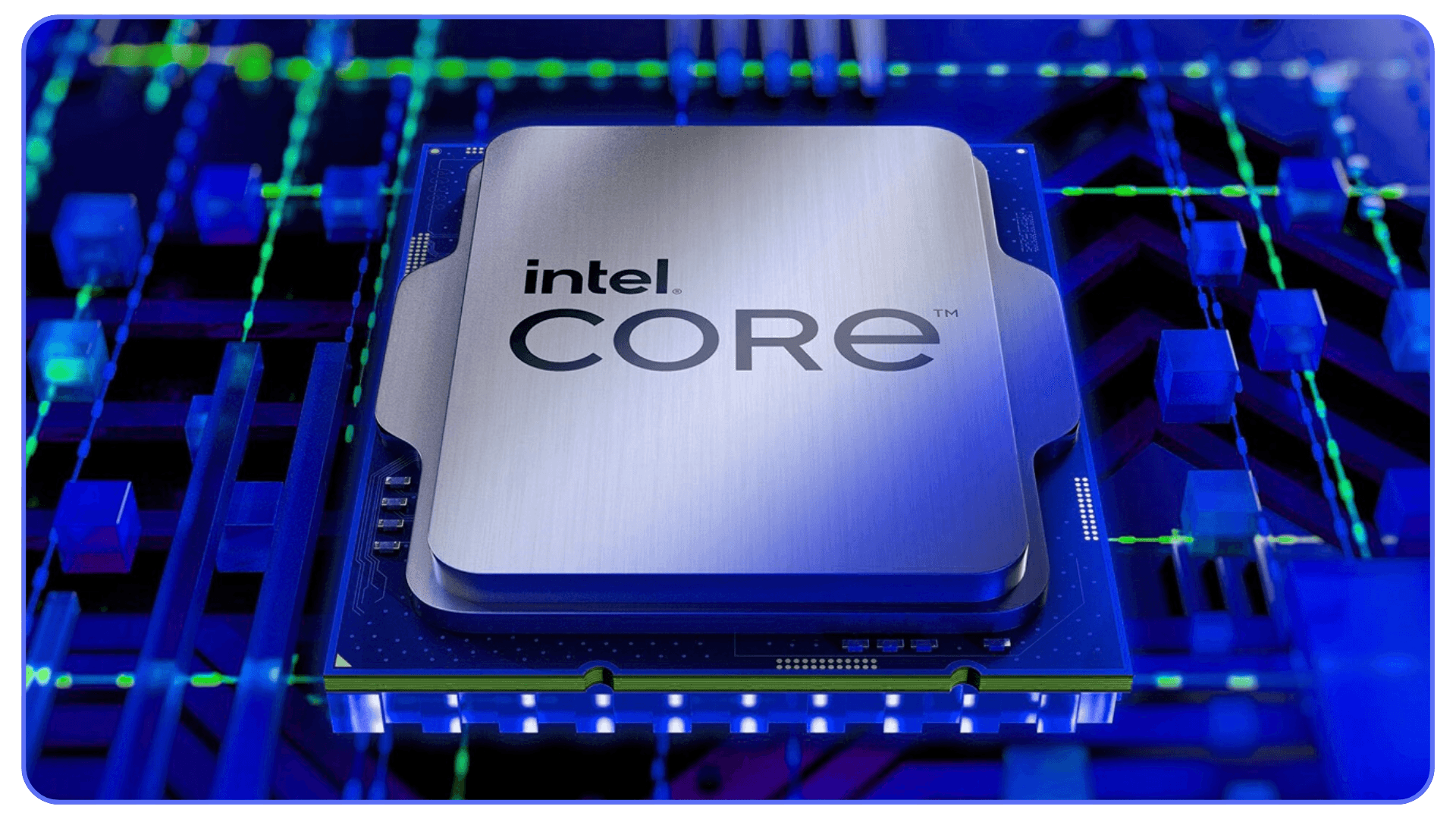 Close-up of an Intel Core CPU representing high single-core performance for Revit.