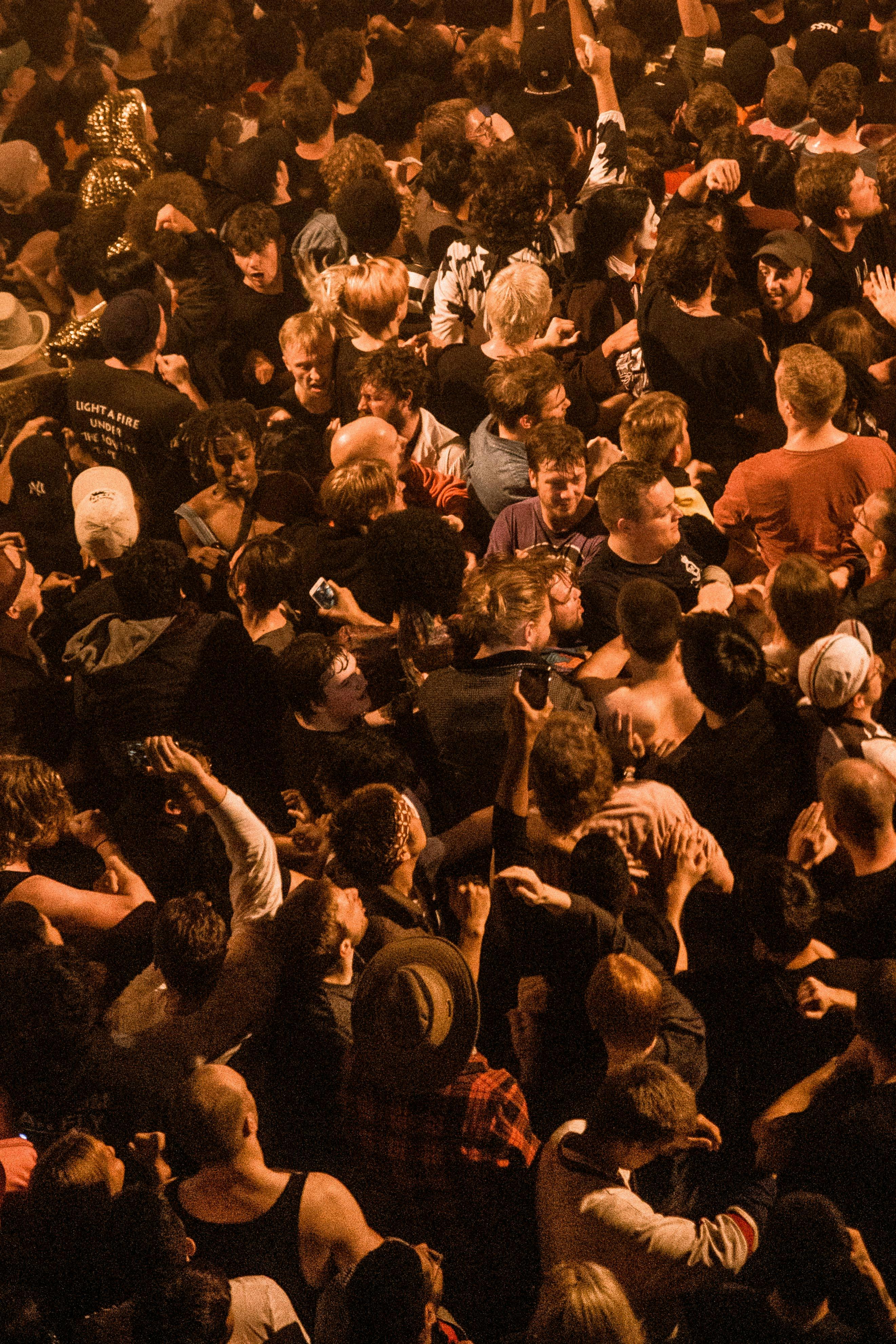 A large crowd of people at a concert
