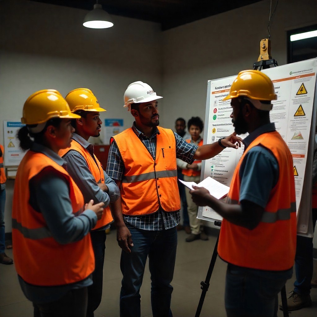 A teacher is explaining a concept to the students
