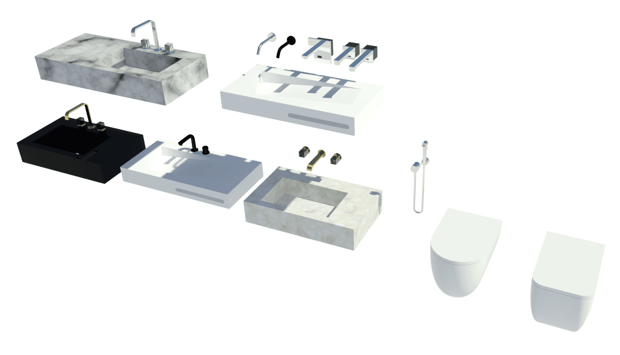 Revit raytrace showing some of the collection.