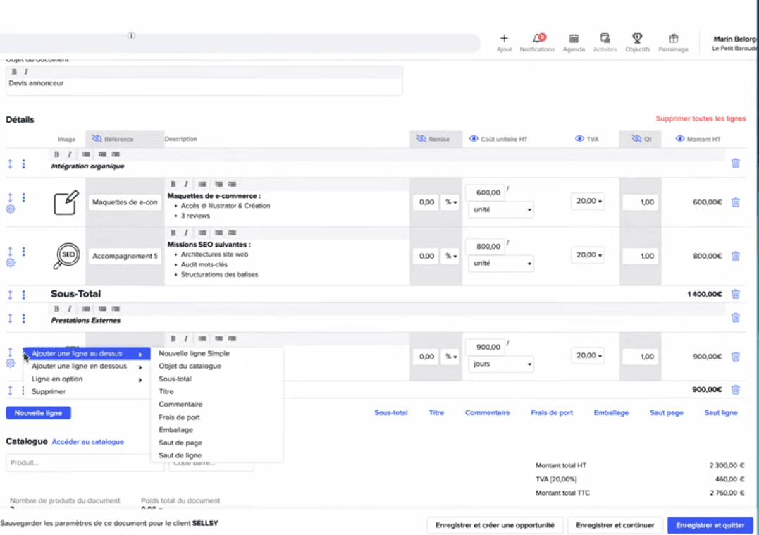 Sellsy CRM Avis - signature electro