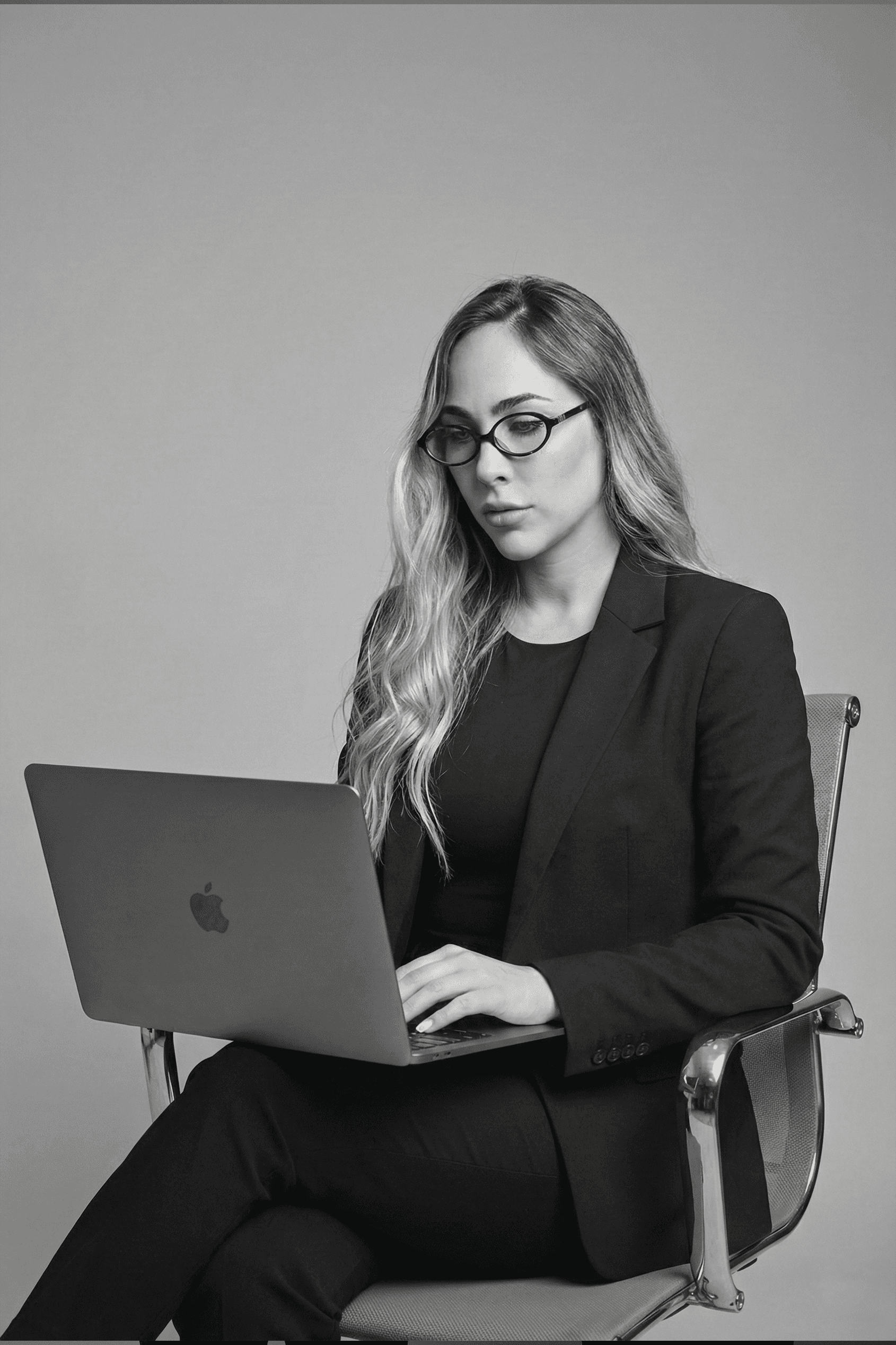 Person in a white off-shoulder top using a MacBook laptop, with text overlay 'What's new in digital?' and the fabrica® logo in the top corner.