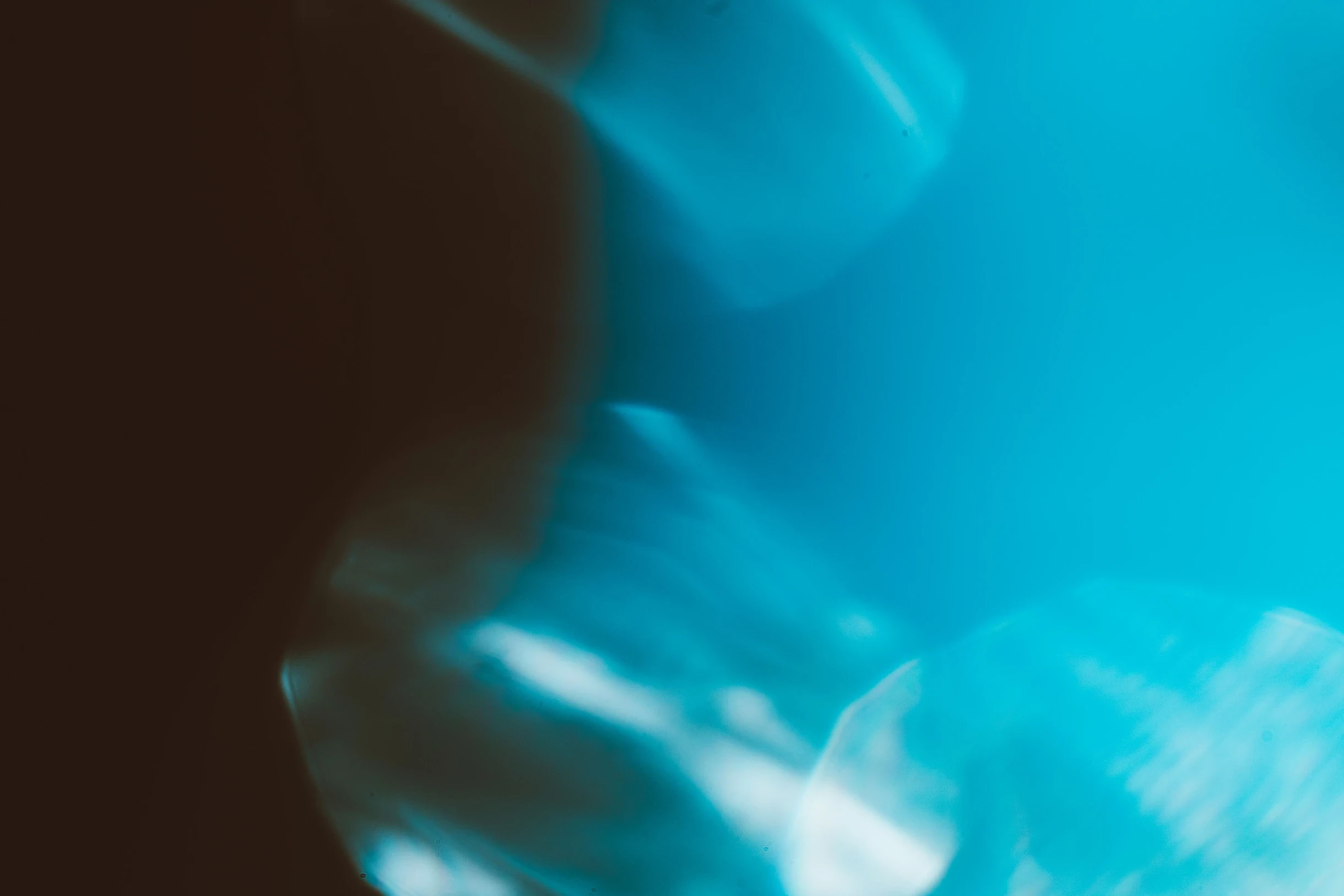 light flare bokeh blue background