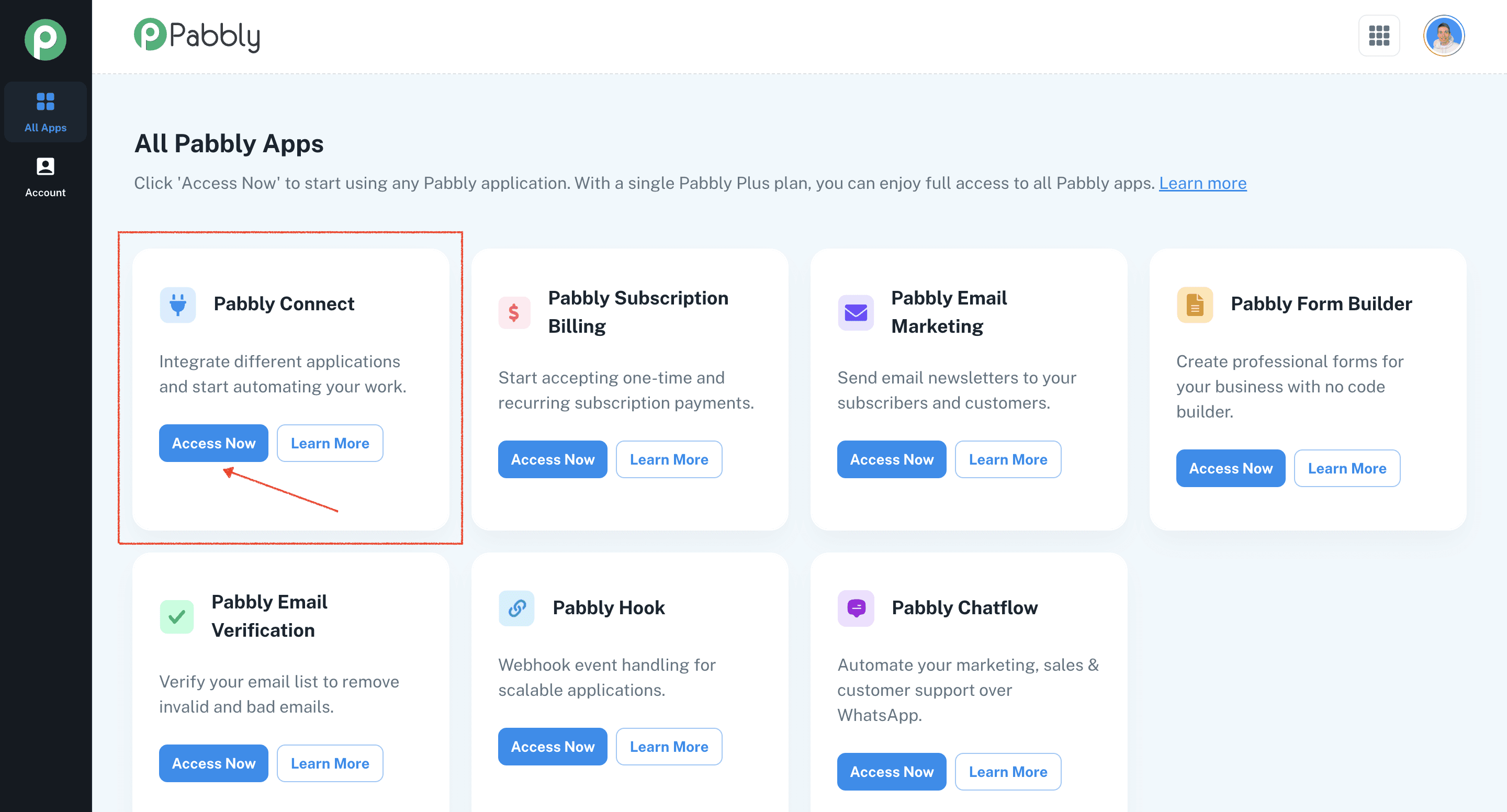 Pabbly Connect item