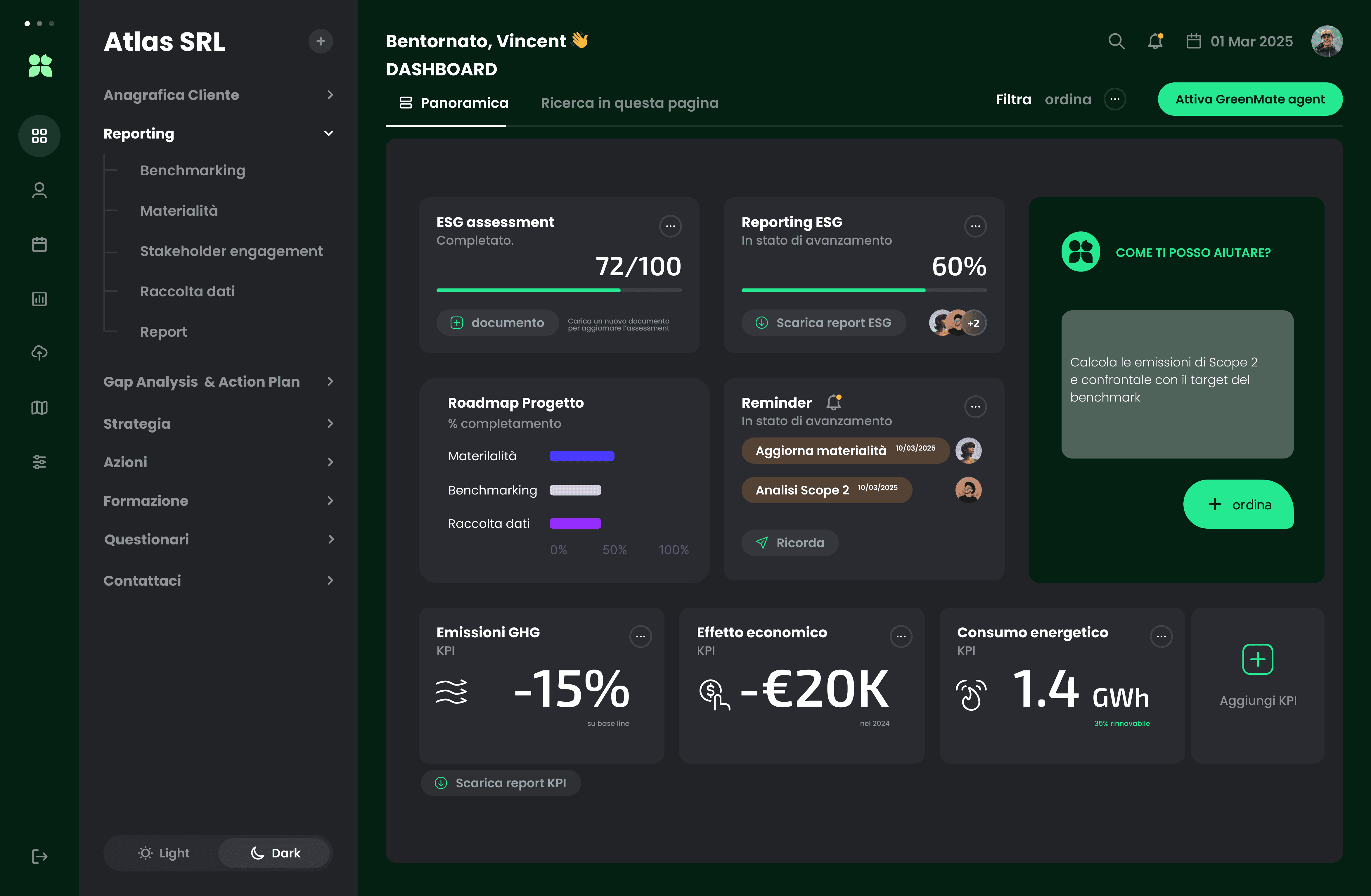 GreenMate Dashboard